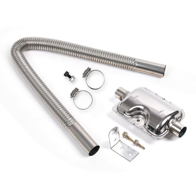 fashionhome Car Exhaust Pipe Universal Automobile Tube Spare Parts Professional Vehicle Repairing Modification Muffler Kit 60CM
