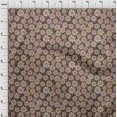thumbnail image 4 of oneOone Rayon Brown Fabric Floral Retro Craft Projects Decor Fabric Printed By The Yard 56 Inch Wide, 4 of 5