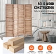 thumbnail image 4 of VEVOR Wood Room Divider Wooden Privacy Screen 4 Panel Room Separation Divider, 4 of 9