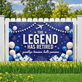 thumbnail image 3 of Decorative Design Retirement Party Banner Airplane Travel Themed Balloon Celebration for Office Party Event Decoration Photo Background, 3 of 5