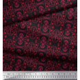 thumbnail image 2 of Soimoi Polyester Crepe Fabric Damask Ethnic Fabric Prints by Yard 52 Inch Wide, 2 of 3