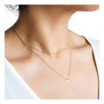 thumbnail image 3 of SIfdSeng Women's Fashion Heart Letter Necklace 26 Letters Circular Double Layer Neck Chain, 3 of 5