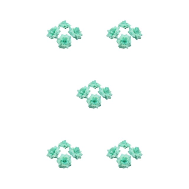 relayinert 50pcs/set Texture Douce Apparence Réaliste - Affichages Superbes Texture Douce Cyan 4.5cm 5Set