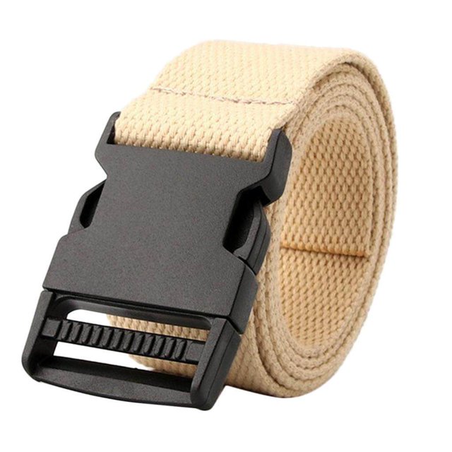 serony Outdoor Breathable Men Waist Belt Quick Release Buckle Beige