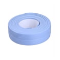 thumbnail image 4 of bedienty Sealing Strips Waterproof PVC Mildew-Proof Wall Sticker Strong Smooth Self Adhesive Tape Shower Countertop Restaurant 3.2m*2.2cm Blue 5Set, 4 of 6