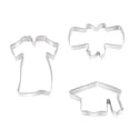 thumbnail image 2 of Oleegame 1PC Cookie Mold Graduation Cookie Cutters Set Stainless Steel Graducation Cap Cookie Cutter Diploma Graduation Gown Dress Cookie Cutter For Graduation Celebration Party Silver, 2 of 8