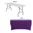 thumbnail image 3 of Elastic Tablecloth Decorative Close-fitted Unique Banquet Rectangular Table Cover, 3 of 5