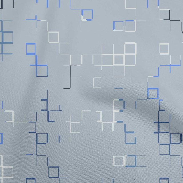 oneOone Velvet Gray Fabric Geometric Fabric For Sewing Printed Craft Fabric By The Yard 58 Inch Wide