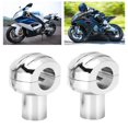 thumbnail image 4 of Fugacal Motorcycle Handlebar Riser,Motorcycle Handlebar Riser 25mm CNC Universal Motorcycle Handlebar Clamp Round Head with Stripe Handlebar Lifter,Handlebar Riser, 4 of 8