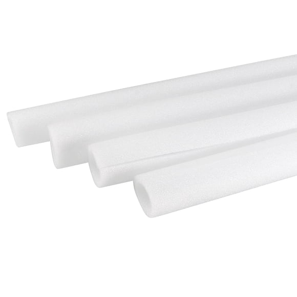 Uxcell 4Pcs Foam Tube Sponge Protective Sleeve Heat Preservation 3.28ft Length for Pipe Insulation 0.87 x 1.26"