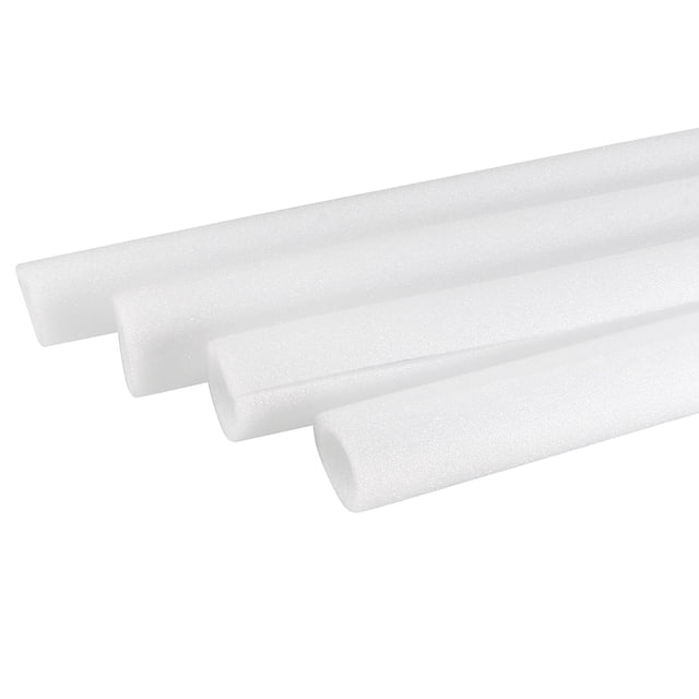 Uxcell 4Pcs Foam Tube Sponge Protective Sleeve Heat Preservation 3.28ft Length for Pipe Insulation 0.87 x 1.26"