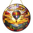 thumbnail image 2 of Bohemian Style Acrylic Wall Of 3 Colorful Boho Designs In 2 Sizes Indoor Outdoor Shatterproof Hanging For Living Room Patio Garden, 2 of 6