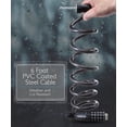 thumbnail image 4 of Fosmon Bike Lock Cable (1.8M/6FT), Heavy Duty 5-Digit Self Coiling Resettable Combination Code, Anti-Theft Bicycle Chain Security Lock & Mount Holder, 4 of 7