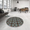 thumbnail image 4 of Ahgly Company Tapis d'Intérieur Lavables en Machine, Carrés Transitionnels, 8' Carrés, 4 of 7