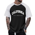 thumbnail image 2 of BOBOGOJP T-Shirts à Col Rond pour Hommes Coupe Ample Léger Manches Courtes T-Shirt Graphique (Noir,m), 2 of 4