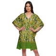 thumbnail image 1 of Moomaya Robe Courte de Caftan de Plage, Robe de Couverture Imprimée, Kaftan pour Femmes, Tenue de Plage, Couverture, 1 of 4