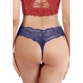 thumbnail image 2 of B91xZ Strings pour Femmes Confort Couleur Unie Culottes, m Bleu, 2 of 3