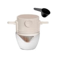 thumbnail image 1 of veasfak Paperless Pour Over Coffee Maker, Mesh , Coffee Accessories for the Office White, 1 of 9