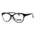 thumbnail image 2 of SA106 Cat Eye Multi 3 Focus Progressive Reading Glasses Black +1.75, 2 of 3