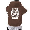 thumbnail image 3 of LUOGENLI Chandails à Capuche pour Hommes Graphiques Course Mode Hommes Décontracté Lettres Partie Imprimée Chandail à Capuche à Enfiler Manches Longues Cordon Chandail à Capuche Hauts Fermeture Éclair Complète Chandails à Capuche pour Hommes Sports Café Taille m, 3 of 8