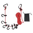 thumbnail image 2 of Windproof Laundry Clothesline Portable 5m Long Outdoor Hanging Rope with 7 Hooks for Laundry Camping Hanging Lights, 2 of 7