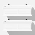 thumbnail image 1 of Veradek Brixton Railing Window Box 36" Planter 2 Pack White, 1 of 10