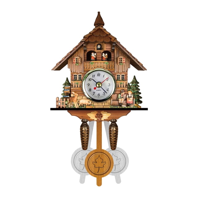 fastboy Traditional Black Forest Chalet Clock For Charming And Timeless Décor Cuckoo Clock Easy To Read CM010