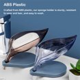 thumbnail image 2 of keepw Home Leaf Shaped Sponge Holder Self-draining Dish Sink Sponges Tray Green Type 2 1Set, 2 of 6