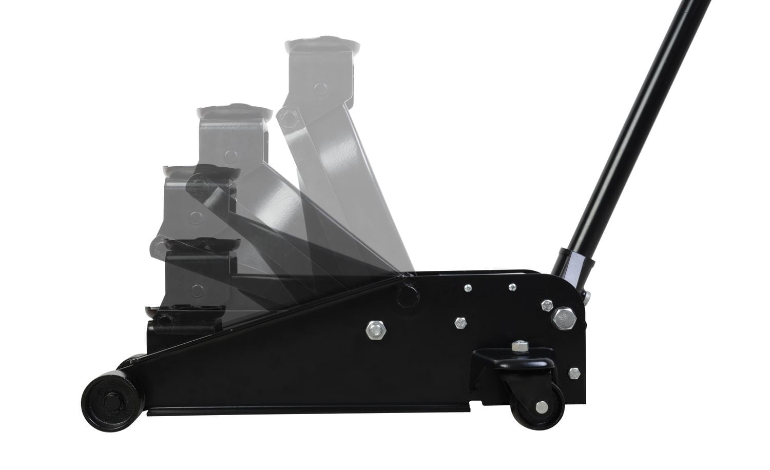Black Jack 3 Ton Garage Jack Dual Piston, Blalck, Lifting Range
