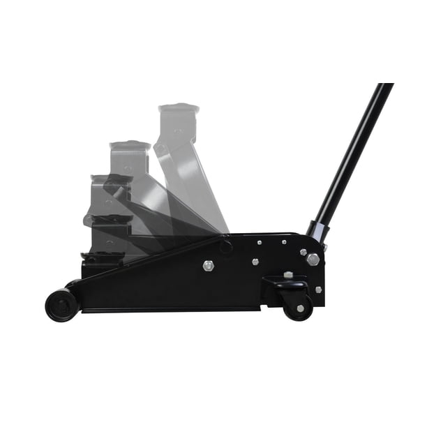 Black Jack 3 Ton Garage Jack Dual Piston, Blalck, Lifting Range