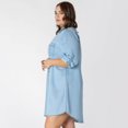 thumbnail image 3 of Devoted Women’s Plus size casual collared midi dress, 3 of 7