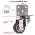 thumbnail image 3 of 1pcs Roulettes Robustes 20kg Roues Pivotantes Silencieuses pour Déplacer Meubles Chaise Lit de Bébé, 3 of 6