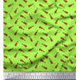 thumbnail image 1 of Soimoi Rayon Fabric Guitar Musical Instrument Printed Fabric 1 Yard 42 Inch Wide, 1 of 3