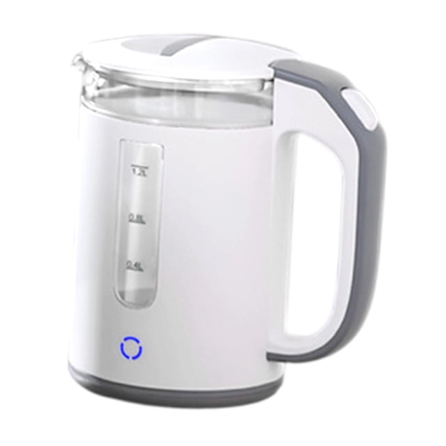 veasfak High Borosilicate Glass Electric Kettle Electric Health Pots for Hotel Party white