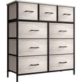 thumbnail image 4 of Sorbus Commode en Tissu à 9 Tiroirs pour Chambre - Haute Commode de Rangement pour Vêtements, Garde-Robe Autoportante Portable avec Tiroirs en Faux Bois, Ranger Vêtements, Désordre, Linge, 4 of 5