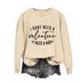 thumbnail image 2 of Meichang Sweat-Shirt pour Femmes, Chemise de la Saint-Valentin, Manches Longues, Cœur d'Amour, Imprimé Tendance, Col Rond, Décontracté, Printemps, 2 of 6