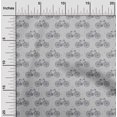 thumbnail image 1 of oneOone Viscose Chiffon Fabric Dot & Bicycle Block Print Sewing Fabric BTY 42 Inch Wide, 1 of 4