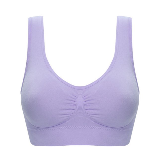 Cheers Brassiere Solid Color Seamless Women Pure Color All Match Bra for Yoga