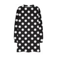 thumbnail image 4 of UVEASISHA Chandails Amples de Mode pour Femmes à Manches Longues, Col Rond, Pulls Amples Décontractés, Hauts à Épaules Drapées, Chandail Confortable et Doux, Tenues d'Automne 2025, Soldes Vêtements Aujourd'hui, X-Black, 2TG, 4 of 6