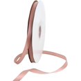 thumbnail image 1 of TONIFUL 3/8 in x 100yds Rose Gold Satin Ribbon Thin Solid Fabric Ribbons Roll for Gift Wrapping Invitation Floral Hair Balloons Craft Sewing Party Wedding Popsicles Decoration Valentine's Day Bouquet, 1 of 6