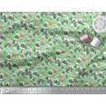 thumbnail image 2 of Soimoi Silk Fabric Tree & House Architectural Fabric Prints by Yard 42 Inch Wide, 2 of 5