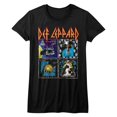 thumbnail image 1 of Def Leppard Albums des Années 80 Noir T-Shirt Junior pour Femme, 1 of 1