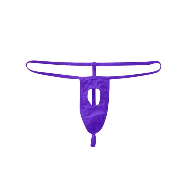 iHPH7 String pour Homme, sous-Vêtements String pour Homme, String pour Homme, sous-Vêtements Taille Basse Homme, Strings T-back pour Homme, Violet TG