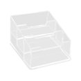 thumbnail image 2 of Luzkey Présentoir en Acrylique pour Bureau, Support de Cartes de Visite, Support de Rangement pour Salons, Exposition, Réceptionniste 3 Emplacements 11x9.8x6cm, 2 of 8