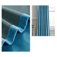thumbnail image 3 of Innerwin Rideaux Protection UV Occultants Écoénergétiques de Luxe à Oeillets Couleur Unie Rideaux Fenêtre Bleu L:52"Xh:63 Pouces, 3 of 3