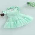 thumbnail image 3 of Petites Filles Doux Style Robe Maille Épissure Princesse Jupe, 3 of 9