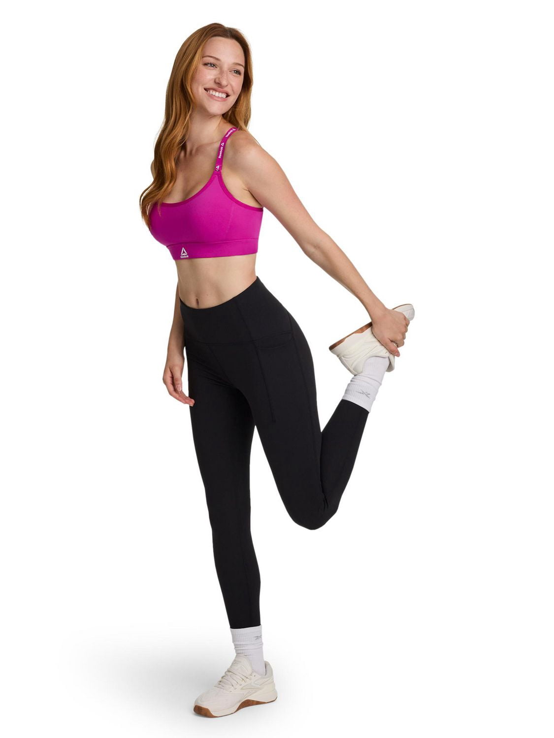 Reebok Soutien-gorge de sport à faible impact Favorite Racerback pour femme avec bonnets amovibles