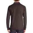 thumbnail image 4 of RXIRUCGD Blouse à Col Rabattu à Manches Longues et à Blocs de Couleur pour Hommes, Café, Taille : L, 4 of 5