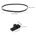 thumbnail image 2 of UPOUART Bread Maker Mixing Paddle 1 Set Black Aluminum for Home Baking, 2 of 8