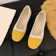 thumbnail image 4 of Casual Shoes For Women, Color-Block Canvas Slip-On Flats with Round Toe and Soft Sole for Spring and Summer, Large Sizes Available, 4 of 8